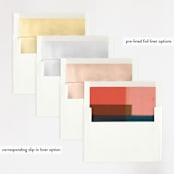 "painted colorblock" - Wedding Invitations in Poppy by Angela Marzuki - Envelope Liner Options