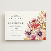 "Autumn Vows" - Wedding Invitations in Burnt Orange by Chris Griffith - Front