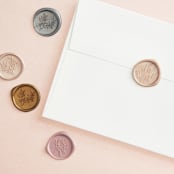 "Autumn Vows" - Wedding Invitations in Burnt Orange by Chris Griffith - Wax Seals