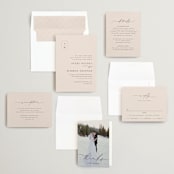 "Everlasting" - Wedding Invitations in Latte by Jennifer Postorino - Invitation Suite