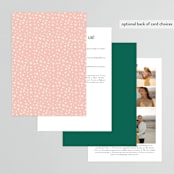 "Bold Type" - Wedding Invitations in Parrot by Owl and Toad - Back of Card Options