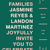 "Bold Type" - Wedding Invitations in Parrot by Owl and Toad - Detail