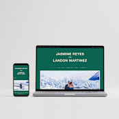 "Bold Type" - Wedding Invitations in Parrot by Owl and Toad - FREE Wedding Website