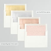 "Bold Type" - Wedding Invitations in Parrot by Owl and Toad - Envelope Liner Options