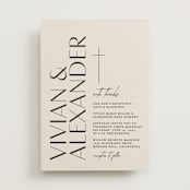 "Ascent" - Wedding Invitations in Ecru by Erica Krystek - Front