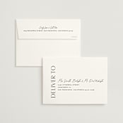 "Ascent" - Wedding Invitations in Ecru by Erica Krystek - FREE Recipient Addressing