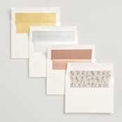 "Ascent" - Wedding Invitations in Ecru by Erica Krystek - Envelope Liner Options