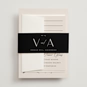 "Ascent" - Wedding Invitations in Ecru by Erica Krystek - Assembled with Belly Band