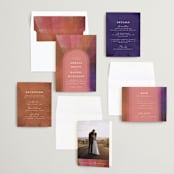 "Radiance" - Wedding Invitations in Kantha by Heather Cairl - Invitation Suite