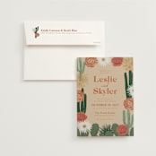 "boho desert" - Wedding Invitations in Sand by Cass Loh - Invitation with Envelope