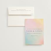 "marshmallow" - Wedding Invitations in Sunrise by Petra Kern - Invitation with Envelope