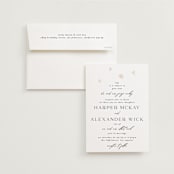 "Soar" - Wedding Invitations in Cream by Phrosné Barwood - Invitation with Envelope