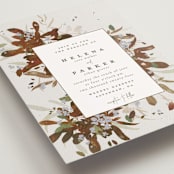 "Fall Flurry" - Wedding Invitations in Fall by Grace Kreinbrink - Close-Up