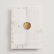 "Fall Flurry" - Wedding Invitations in Fall by Grace Kreinbrink - Vellum Wrap with Wax Seal