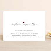"Love Connection" - Wedding Invitations in Red Hot by Kim Dietrich Elam - Front