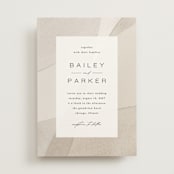 "Gossamer" - Wedding Invitations in Sandstone by Kate Ahn - Front