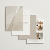 "Gossamer" - Wedding Invitations in Sandstone by Kate Ahn - Back of Card Options