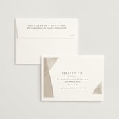 "Gossamer" - Wedding Invitations in Sandstone by Kate Ahn - FREE Recipient Addressing