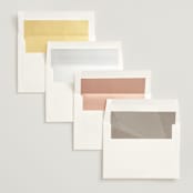 "Gossamer" - Wedding Invitations in Sandstone by Kate Ahn - Envelope Liner Options