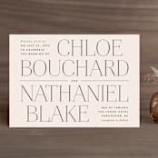 "Landscape" - Wedding Invitations in Champagne by Kelly Schmidt - Front