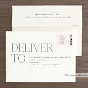 "Landscape" - Wedding Invitations in Champagne by Kelly Schmidt - FREE Recipient Addressing