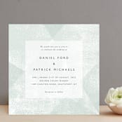 "Elegantly Minimal" - Wedding Invitations in Seafoam by itsjensworld - Front