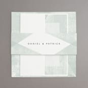 "Elegantly Minimal" - Wedding Invitations in Seafoam by itsjensworld - Assembled
