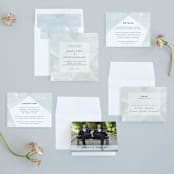 "Elegantly Minimal" - Wedding Invitations in Seafoam by itsjensworld - Invitation Suite