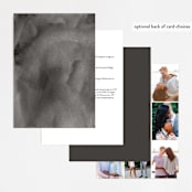 "Styled" - Wedding Invitations in Fog by Pixel and Hank - Back of Card