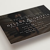"And here we are" - Wedding Invitations in Marble by Lea Delaveris - Close-Up