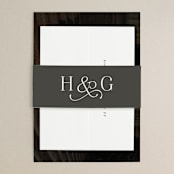 "And here we are" - Wedding Invitations in Marble by Lea Delaveris - Assembled