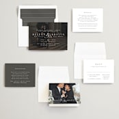 "And here we are" - Wedding Invitations in Marble by Lea Delaveris - Invitation Suite