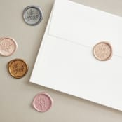 "And here we are" - Wedding Invitations in Marble by Lea Delaveris - Wax Seals