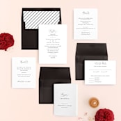 "Together With You" - Wedding Invitations in Noir by Kimberly FitzSimons - Invitation Suite