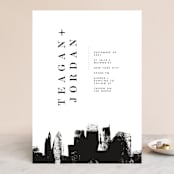 "Urban" - Wedding Invitations in Onyx by Lori Wemple - Front