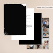 "Urban" - Wedding Invitations in Onyx by Lori Wemple - Back of Card