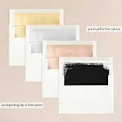 "Urban" - Wedding Invitations in Onyx by Lori Wemple - Envelope Liner Options