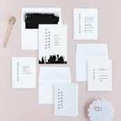 "Urban" - Wedding Invitations in Onyx by Lori Wemple - Invitation Suite