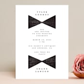 "Beau tied" - Wedding Invitations in Tuxedo by Gwen Bedat - Front