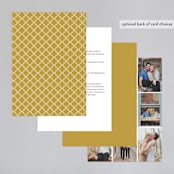 "Luxe Border" - Wedding Invitations in Gold by Sarah Brown - Back of Card