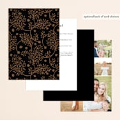 "Grand Natura" - Wedding Invitations in Noir by GeekInk Design - Back of Card