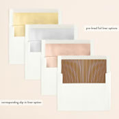 "Grand Natura" - Wedding Invitations in Noir by GeekInk Design - Envelope Liner Options