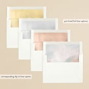 "Evelyn" - Wedding Invitations in Capri by Nicole Walsh - Envelope Liner Options