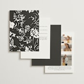 "Vow" - Wedding Invitations in Tuxedo by Leah Bisch - Back of Card Options