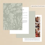 "Roman Landscape" - Wedding Invitations in Moss by Olivia Kanaley Inman - Back of Card