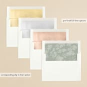 "Roman Landscape" - Wedding Invitations in Moss by Olivia Kanaley Inman - Envelope Liner Options