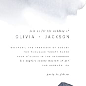 "Blueridge" - Wedding Invitations in Ocean by Leah Bisch - Close-Up
