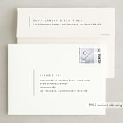 "Blueridge" - Wedding Invitations in Ocean by Leah Bisch - FREE Recipient Addressing