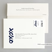 "Brushed Love" - Wedding Invitations in Night Navy by Lisa Guerrero - FREE Recipient Addressing