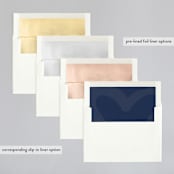 "Brushed Love" - Wedding Invitations in Night Navy by Lisa Guerrero - Envelope Liner Options